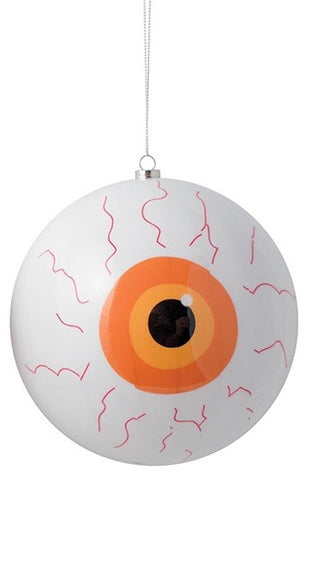 Large Orange Eyeball Ornament