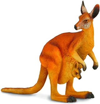 Female Red Kangaroo & Joey Figure