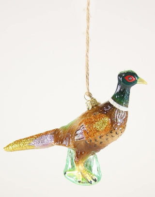 Frost Field Pheasant Christmas Ornament