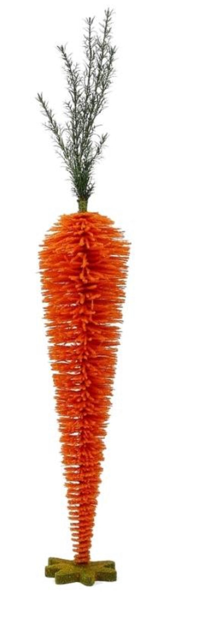 Flocked Bottle Brush Carrot