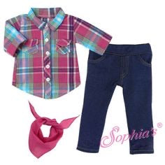 Sophia’s 18 in. Doll Clothing Shirt, Pants, and Bandana
