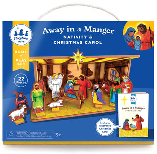 Away in a Manger Nativity Book and Play Set