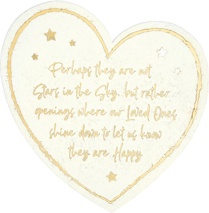 Stars in the Sky 11” Heart Garden Stone