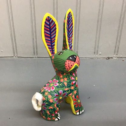 Oaxacan Wood Carvings Rabbits