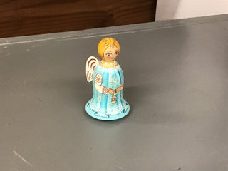 Small Wooden Angel Blue