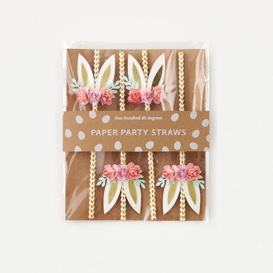 Paper Bunny Straws