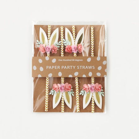 Paper Bunny Straws