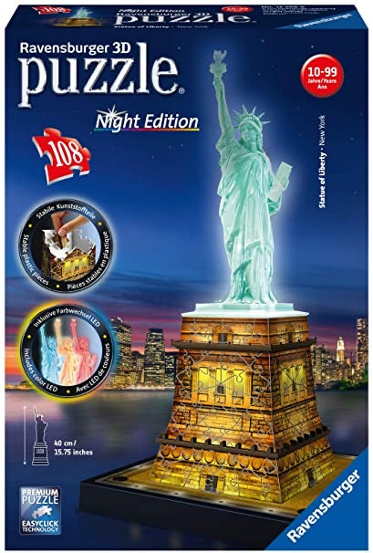 Statue of Liberty 3D - Night Edition | 120 Piece Puzzle
