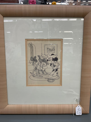 Estate Disney Minnie Framed Picture