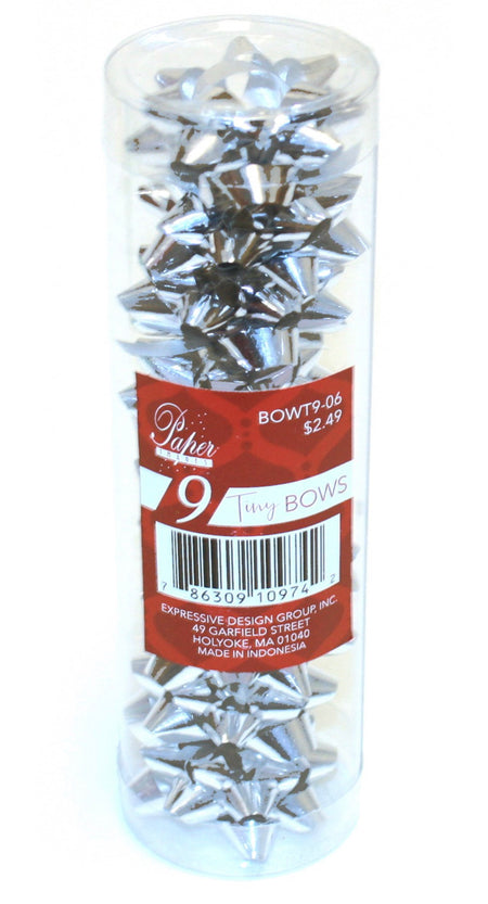 9 Mini Bows in a Tube