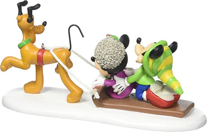 Enesco Pluto Toboggan Christmas stand