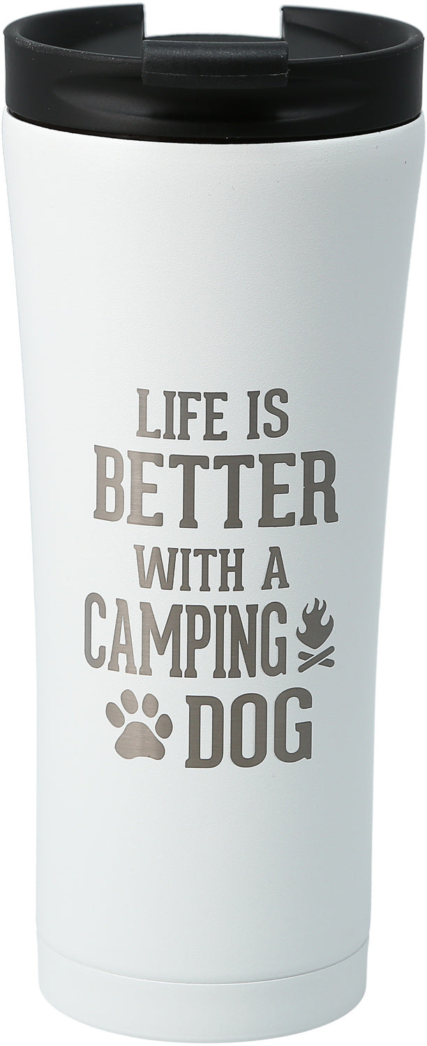 Camping Dog 17oz Travel Tumbler