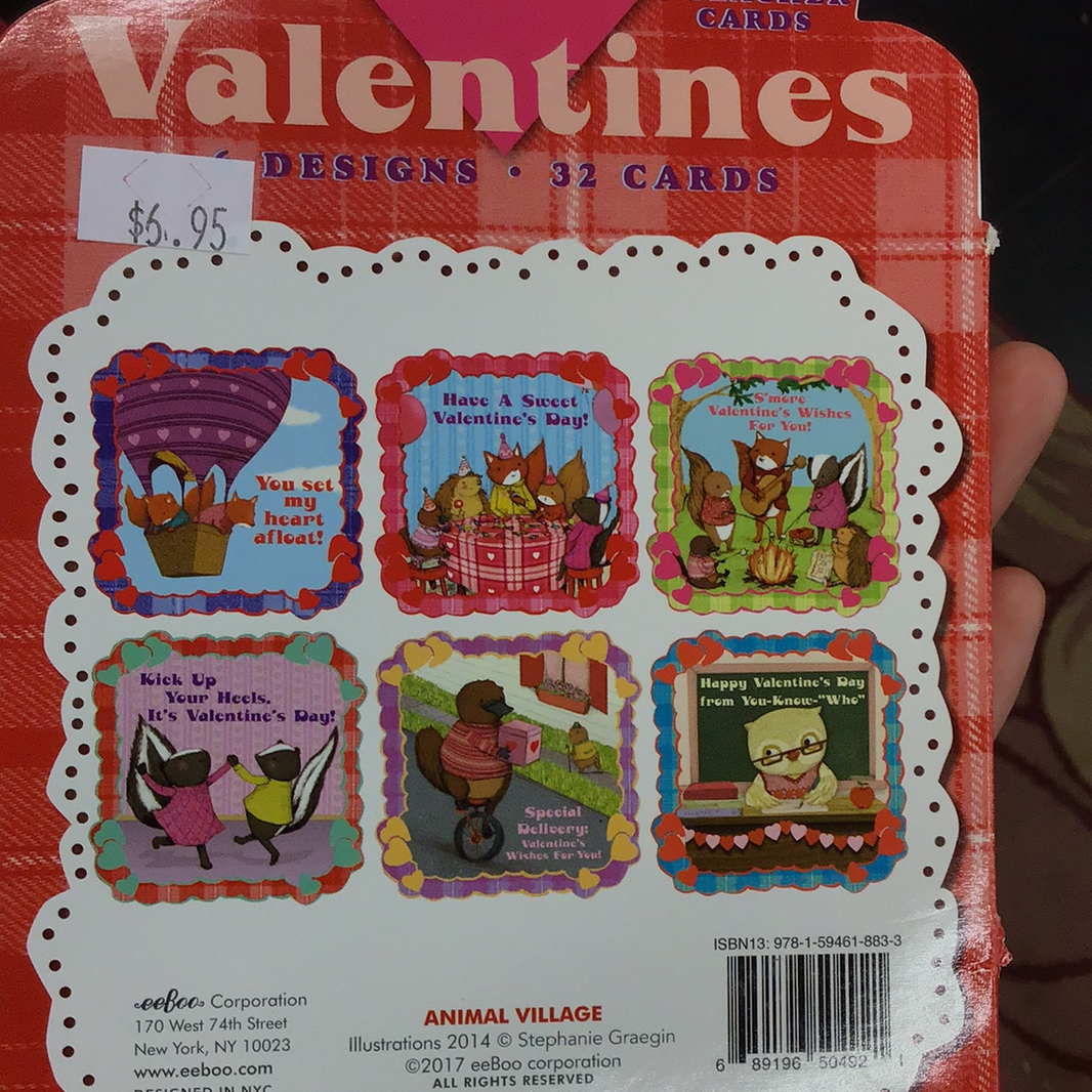 Eeboo “Have a Sweet Valentines Day!” Valentines Day Card Pack