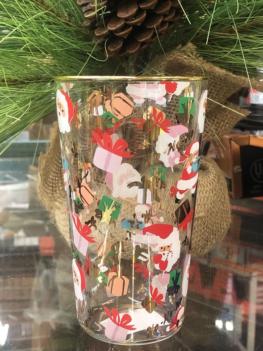 6” Santa Drinking Glasses