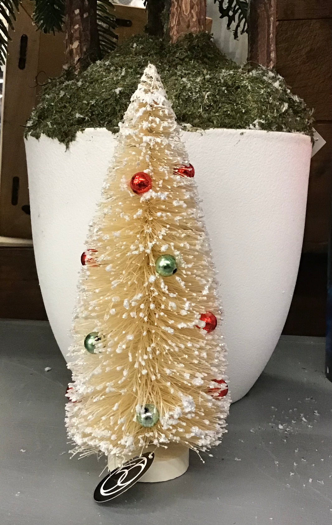 Department 56 Bottle Brush Tree - White