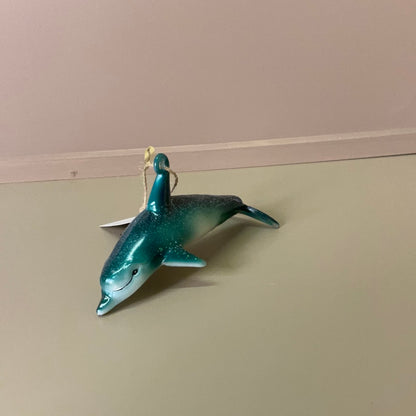Glass Dolphin Ornament