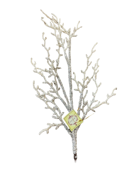 Mark Roberts Glittered Coral Spray 35"
