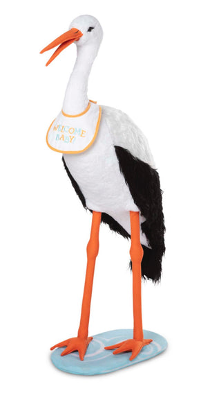 Welcome Baby Lifelike Plush Stork