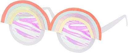 12 Pack Paper Glasses- Rainbow