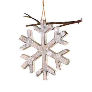 12 Inch Large Wooden Snowflake