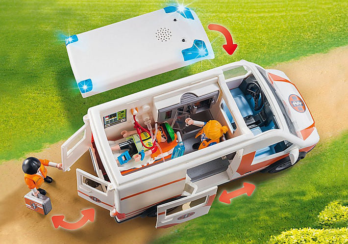 Playmobil Ambulance with Flashing Lights – McWhiggins Wonder Emporium