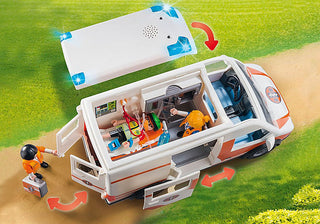Playmobil Ambulance with Flashing Lights 70049