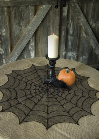 Heritage Lace SPIDER WEB ROUND TABLE TOPPER - HW-3000B