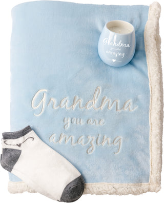 Grandma 42”X50” Royal Plush Blanket Gift Set