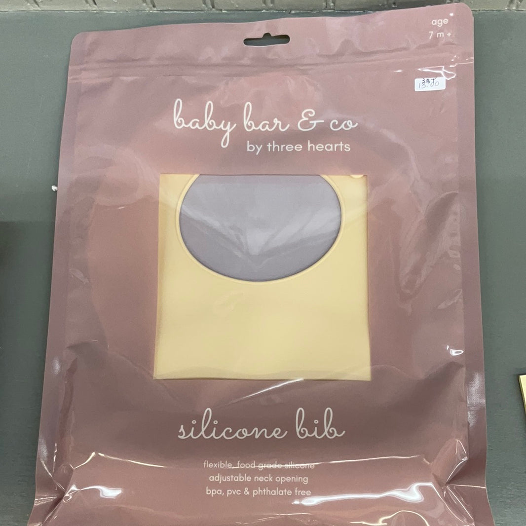 Tan Silicone Bib