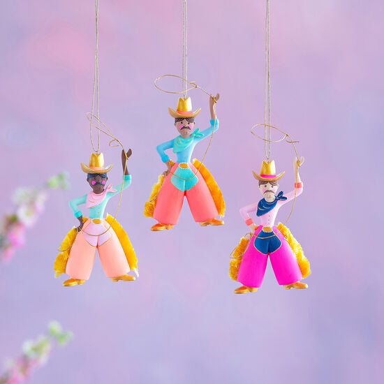 Pinky Pete Cowboy Ornaments