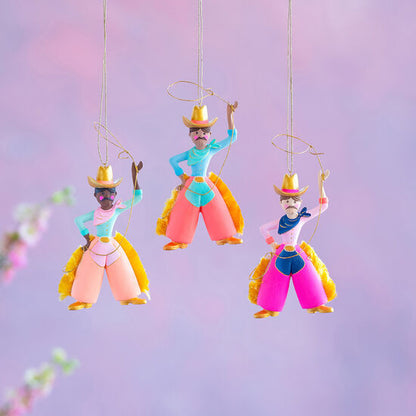 Pinky Pete Cowboy Ornaments