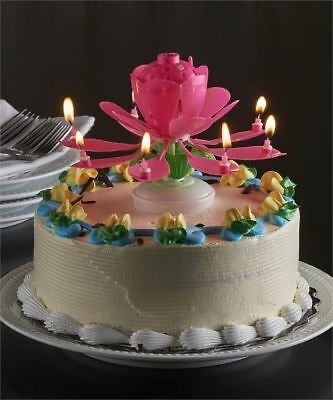 Birthday Blossom flower candle