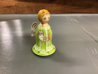 Small Wooden Angel Green