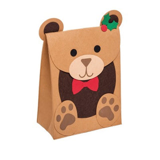 Large Felt Bear Gift Bag