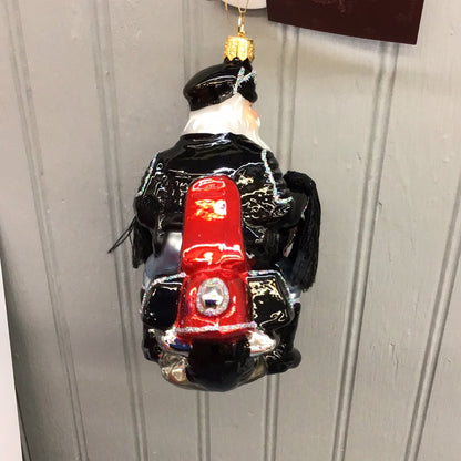 Huras Family Biker Santa Ornament