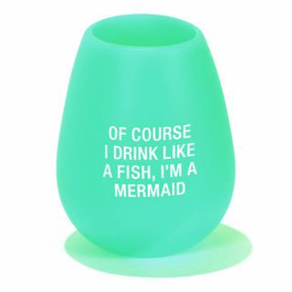 Mermaid Silicone Wine Glass