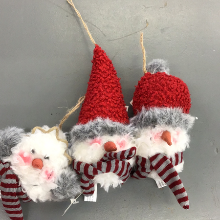 Snowman Head-  Scarf Ornament