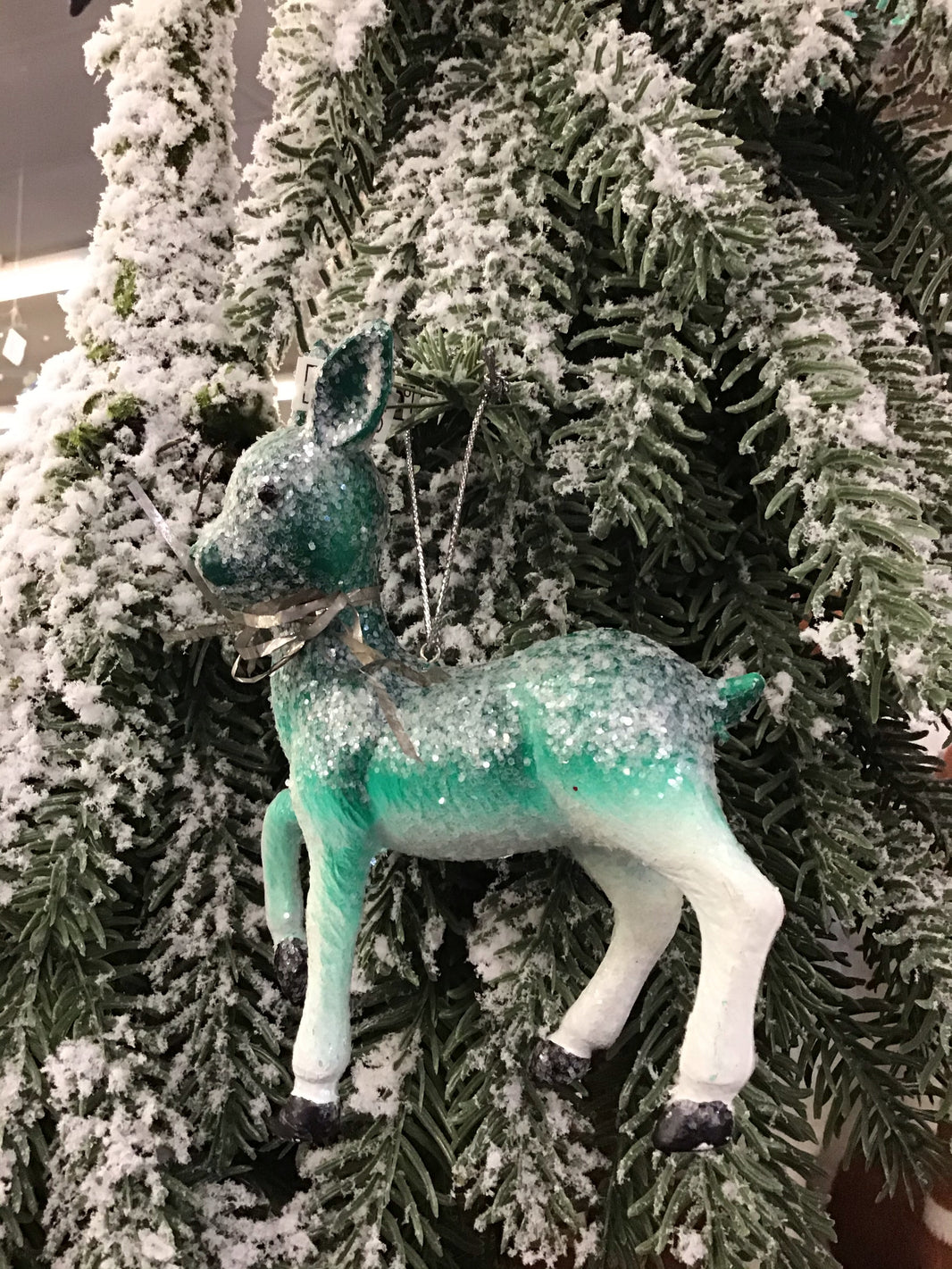 Glitter Deer Ornament