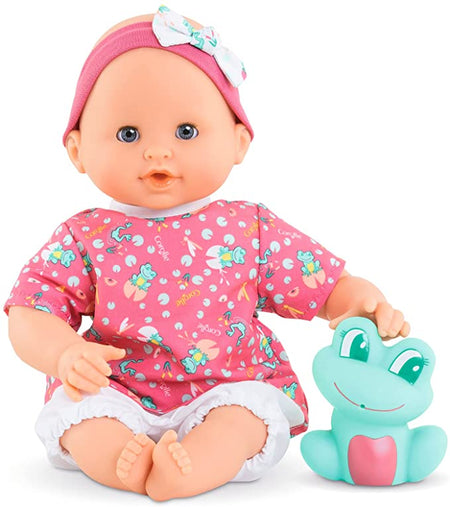 Frog bath baby doll