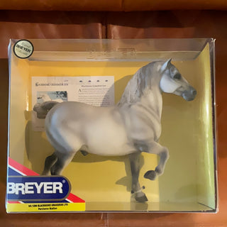 Pre-Owned #1206 Blackhome Grandeur Lyn Percheron Stallion Breyer Model Horse