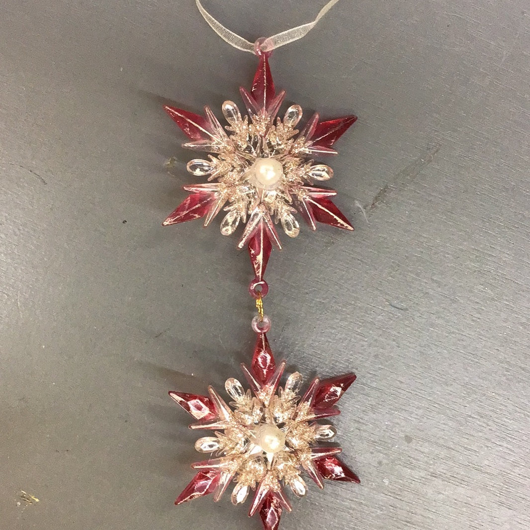 Kurt Adler Dangle Snowflake Ornament