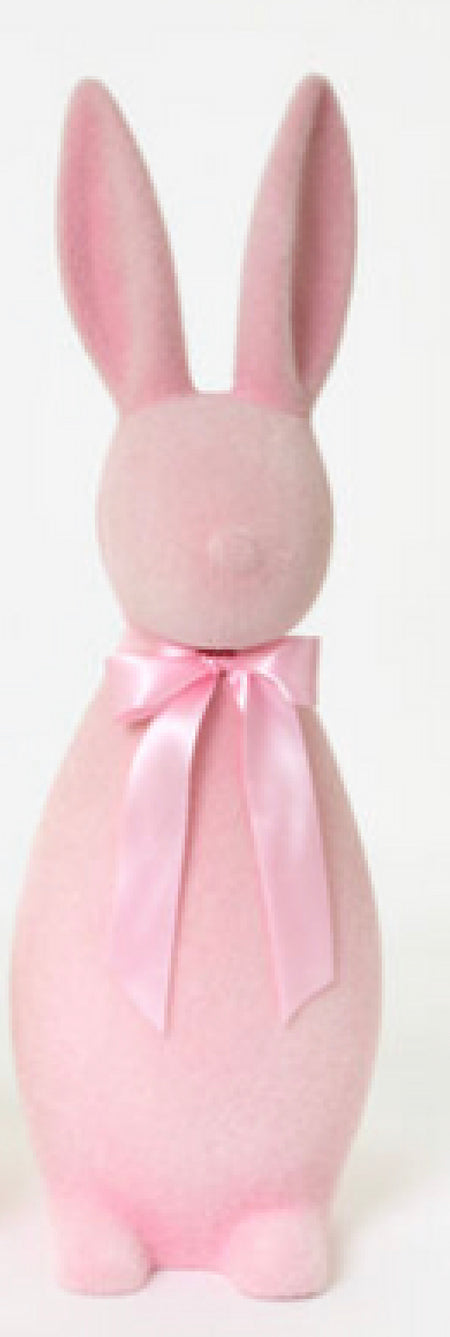 XL Flocked Pastel Button Nose Bunny -27 Inch