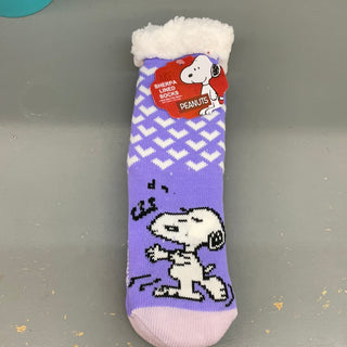 Peanuts Purple Snoopy Socks