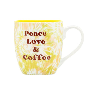 About Face “Peace Love & Coffee” Mug