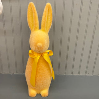 Medium Flocked Pastel Button Nose Bunny