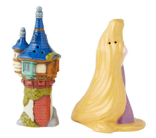 Rapunzel and Tower Salt and Pepper Shaker Set