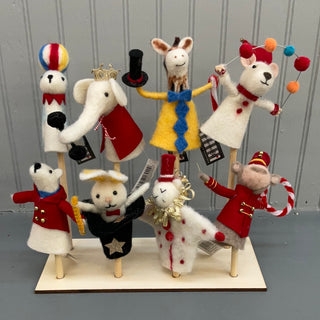 Wool Circus Finger Puppets
