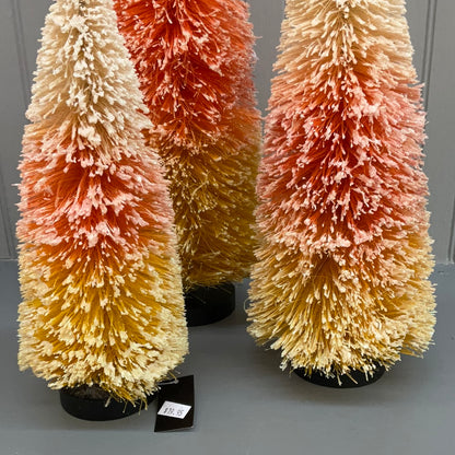 Candy Corn Bottle Brush Tree