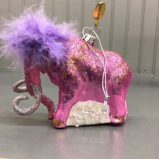 Cody Foster Pink Mammoth Ornament