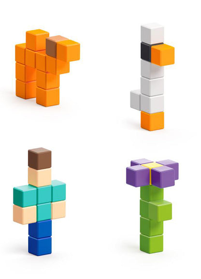 PIXIO Surprise Creatures Magnetic Blocks